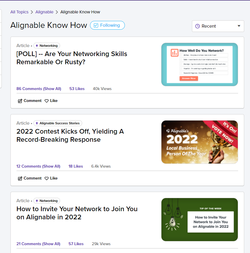 Alignable Help Section